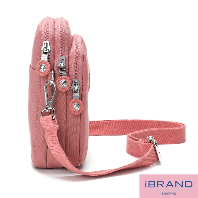 【iBrand】雙11 輕盈3層多功能防潑水斜側背包(防水包 多色任選)