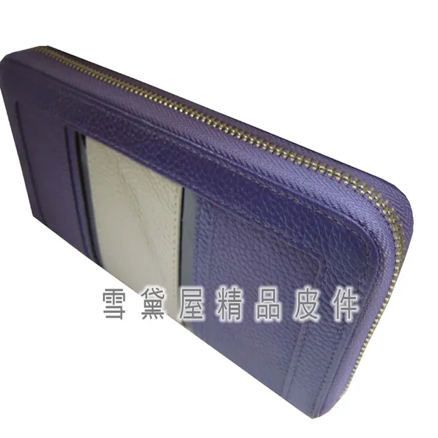 【SNOW.bagshop】雙11 Salut 長夾 進口專櫃 100%進口牛皮革 長型夾 U型拉鍊包覆主袋 大方 大容量
