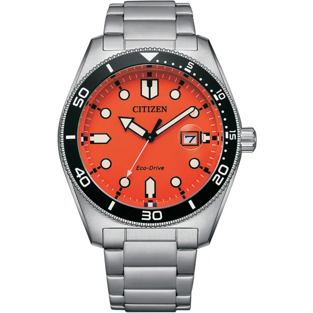 【CITIZEN 星辰】GENTS 玩味風格時尚腕錶-橘43mm(AW1760-81X)