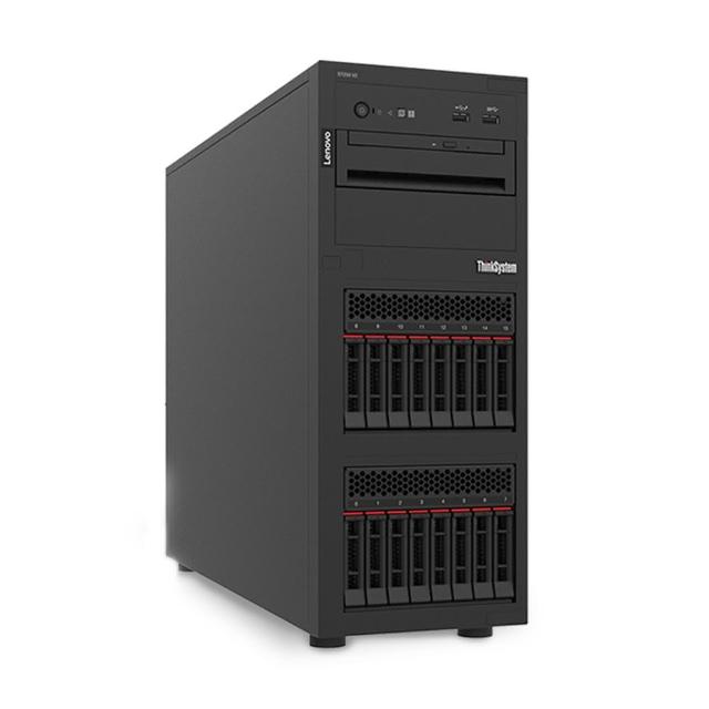 【Lenovo】E-2324G 四核高階伺服器(ST250 V2/E-2324G/32G/2TBX2HDD+1TSSD/450W/2022STD)