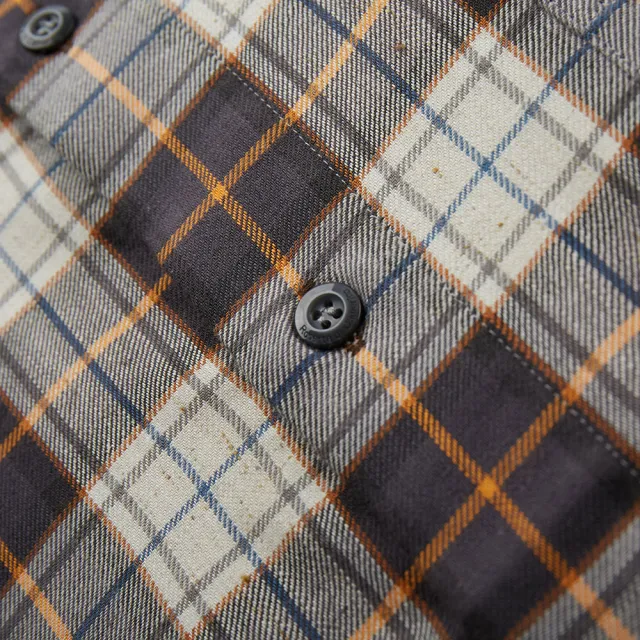 【ROBERTA諾貝達】德國素材 台灣製 品味雅緻 純棉長袖襯衫(咖啡)