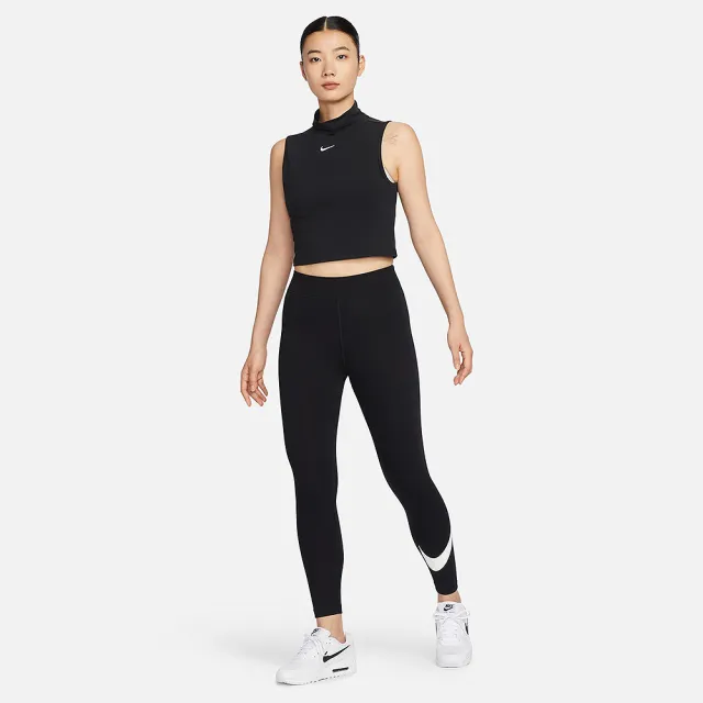 【NIKE 耐吉】長褲 女款 運動褲 緊身褲 AS W NSW NK CLSC GX HR TGHT SW 黑 DV7796-010