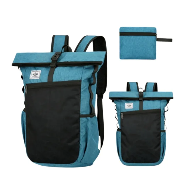【May Shop】戶外折疊包超輕量攜帶收納包旅行包防水包 登山包戶外雙肩包(輕量)