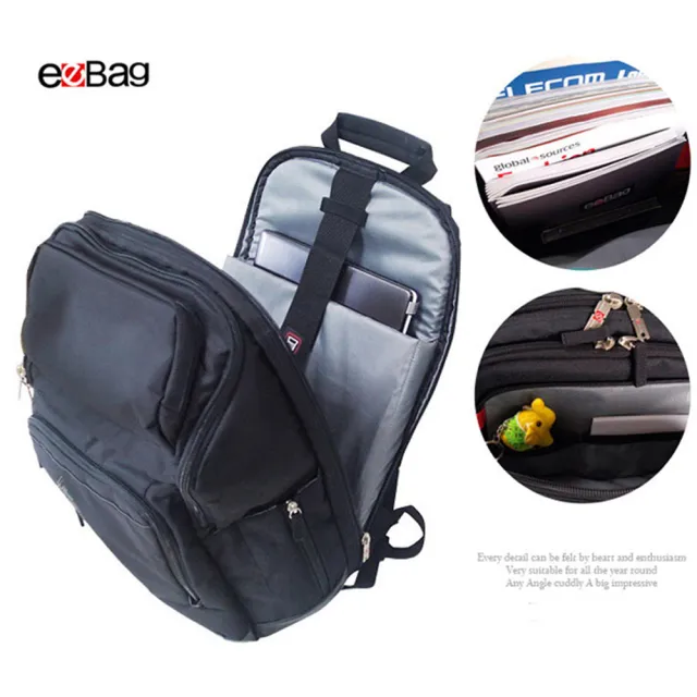 【eeBag】雙11 商務型超輕航空造型17寸電腦後背包