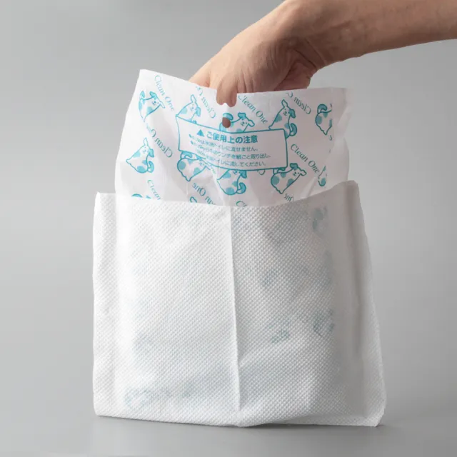 【Clean One】散步用香氛撿便袋-2層/可分解 100入x3包(撿便袋、狗狗撿便袋、雙層撿便袋)