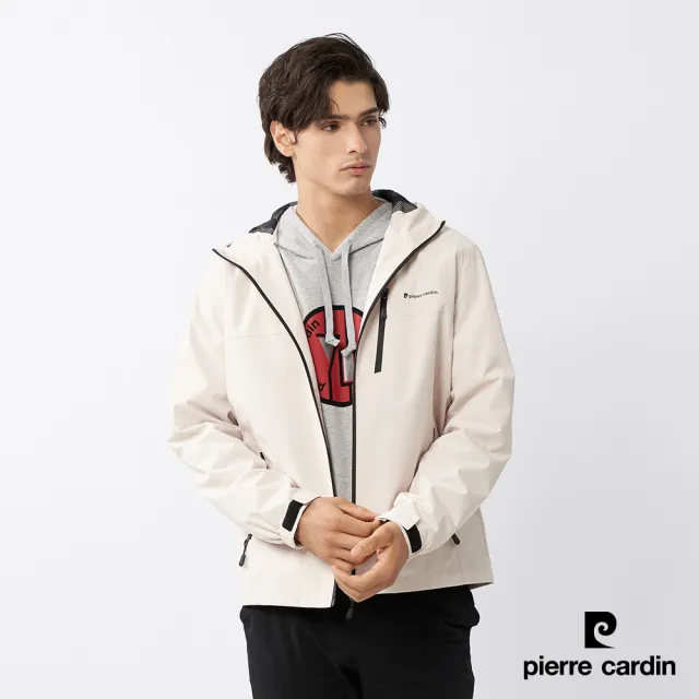 【pierre cardin 皮爾卡登】雙11 網路獨家 男女款 防風防潑水透氣內網裡連帽外套(多款任選)