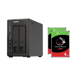 【QNAP 威聯通】搭希捷 4TB x2 ★ TS-253E-8G 2bay NAS 網路儲存伺服器