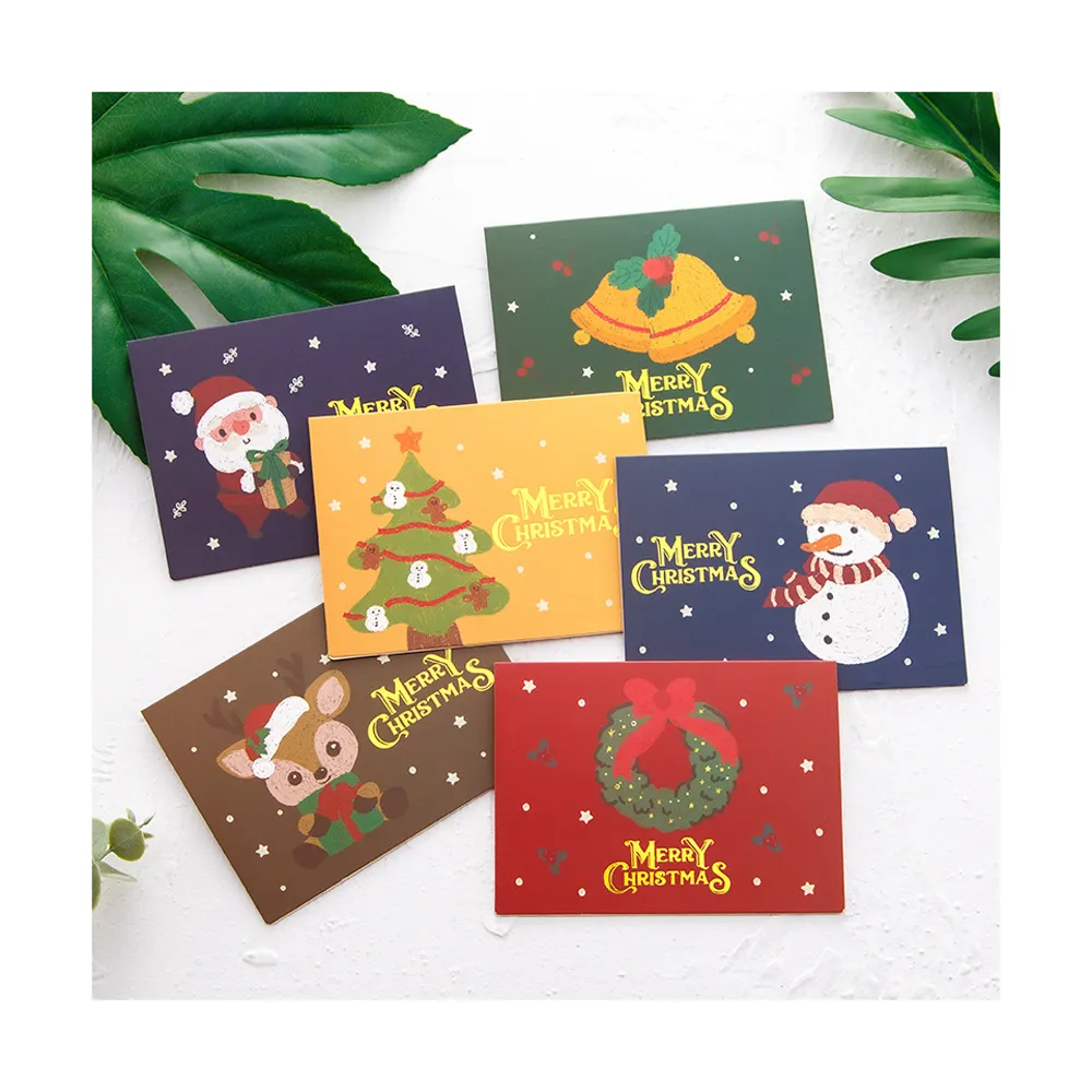 交換禮物聖誕節卡片6款1組(聖誕卡片 邀請卡 禮物卡 聖誕節 布置 聖誕 佈置)