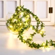 森系文青LED銅線燈樹葉500cm藤蔓串2組(聖誕節 佈置 生日 派對 裝飾 聖誕燈 LED 裝飾燈)