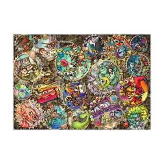 【TENYO】1000片油畫風格拼圖 皮克斯齒輪世界(迪士尼)