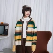 【gozo】再生羊毛條紋開襟毛衣外套(兩色)