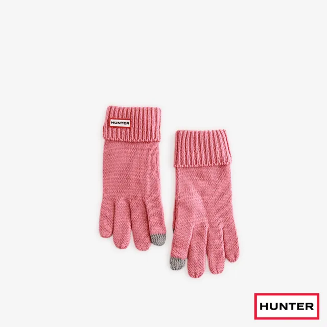 【HUNTER】配件-PLAY素面針織手套(粉色)