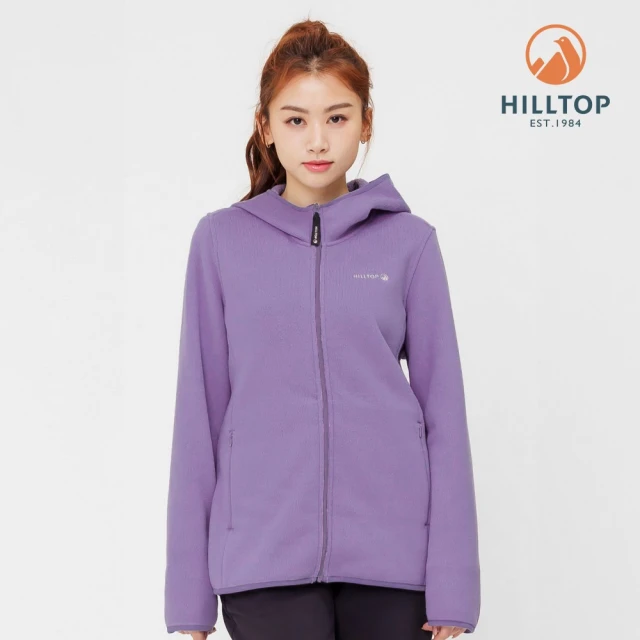 Hilltop 山頂鳥 保暖刷毛連帽外套 女款 紫｜PH22XF07ECJ0