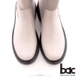 【bac】彈力異材質拼接長靴(淺灰)