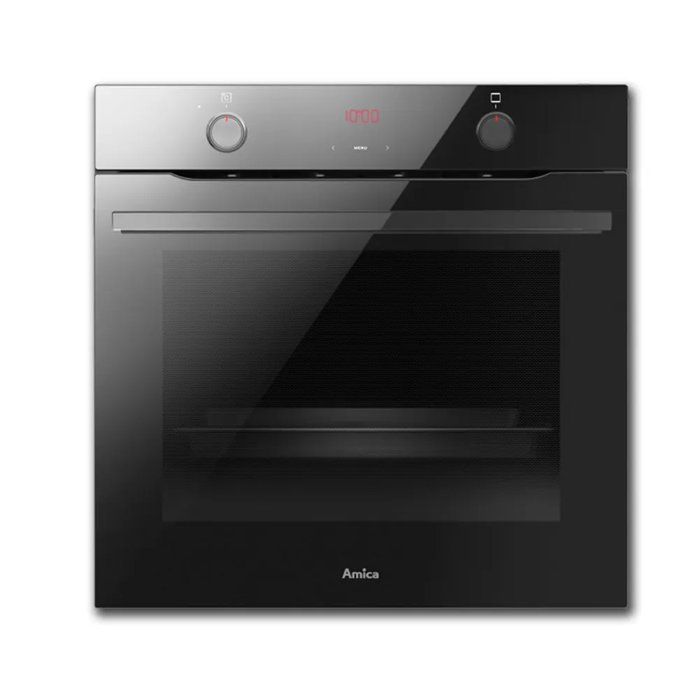 【Amica】嵌入式60cm多工烘焙烤箱 3D立體旋風 全亮黑玻璃 全能主廚烘烤(XTS-900B TW)