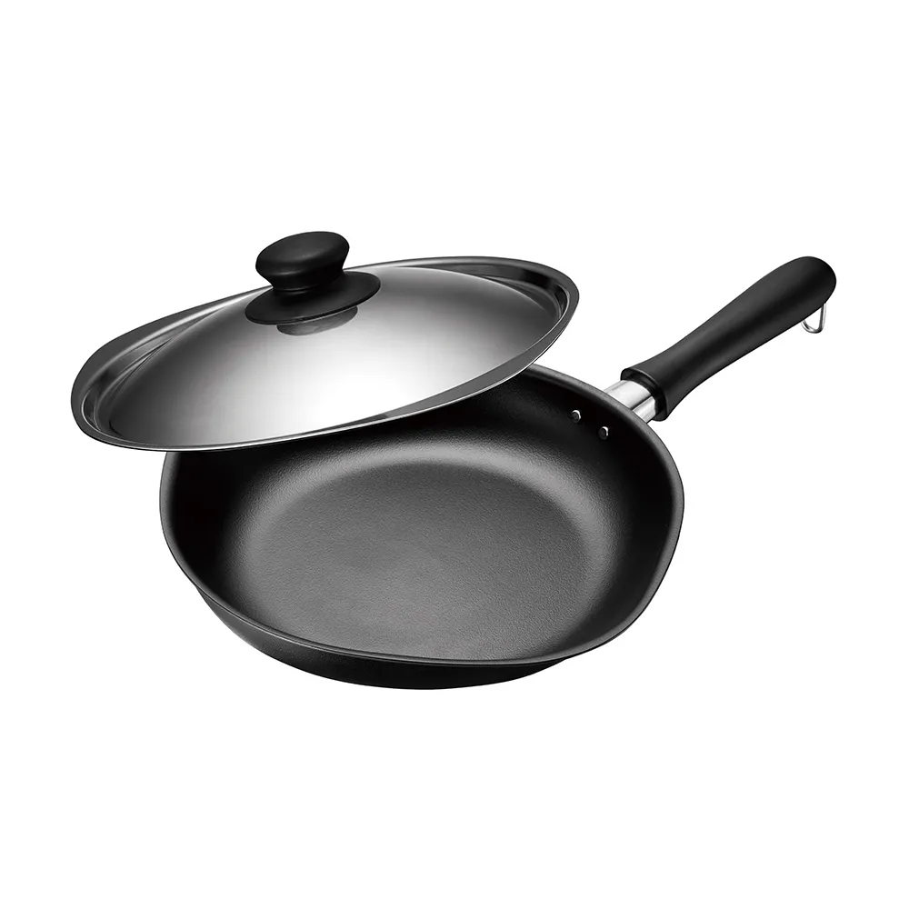 柳宗理】日本製岩紋單手鐵鍋25cm/附不銹鋼蓋(IH爐適用) - momo購物網- 好評推薦-2025年2月