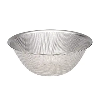 【IUSE】日本製 柳宗理 不鏽鋼漏盆27cm(304不鏽鋼．堅固明亮．一體成形)