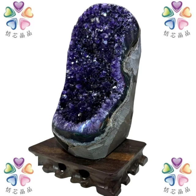 【恬芯晶品】天然紫水晶頂級烏拉圭帝王紫晶鎮A+51(頂級烏拉圭紫晶鎮招財開運風水財運業績財位招貴人紫晶洞)