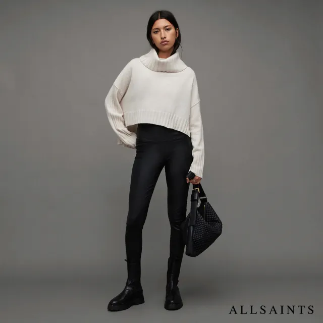 【ALLSAINTS】AKIRA 高領喀什米爾羊毛針織上衣IVORY WHITE WK098Z(舒適版型)