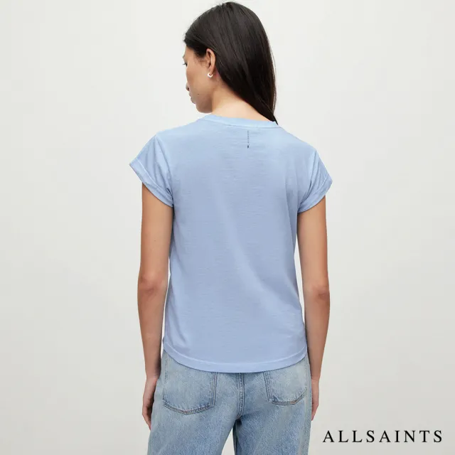 【ALLSAINTS】ANNA 短袖T恤MOON BLUE WM215Y(修身版型)