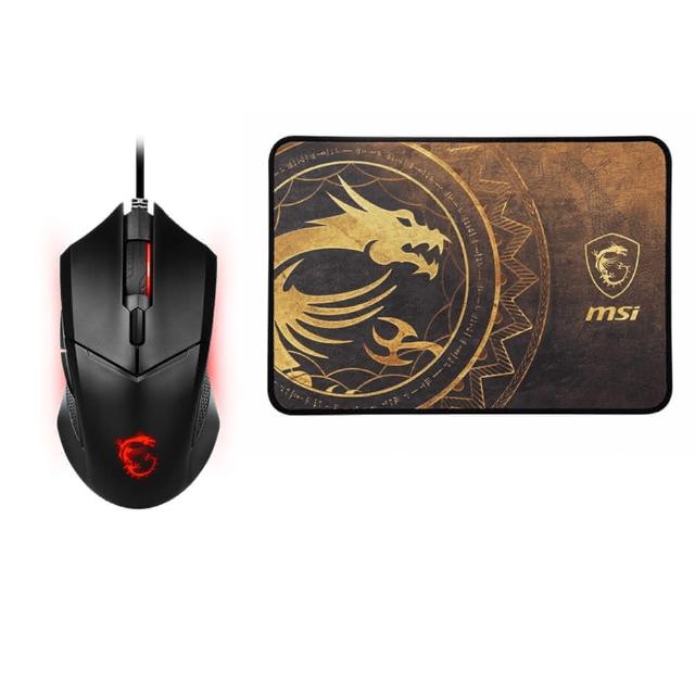 【MSI 微星】Clutch GM08 電競滑鼠搭Agility GD21 金龍電競滑鼠墊 包 GM08 電競滑鼠 