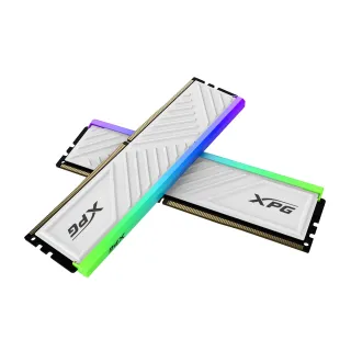 【ADATA 威剛】XPG RGB D35G  DDR4 3200 32GB*2 白色 超頻桌上型記憶體(AX4U320032G16A-DTWHD35G)