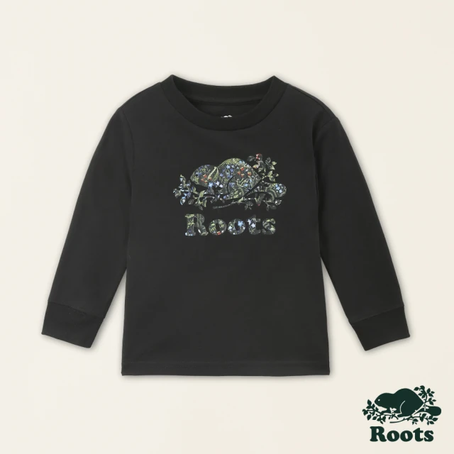 Roots Roots 嬰兒-復刻海狸系列 LOGO有機棉長