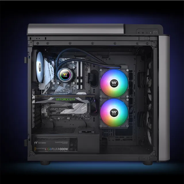 【Thermaltake 曜越】TH280 V2 ARGB Sync主板連動版一體式 280mm 水冷散熱器(CL-W375-PL14SW-A)