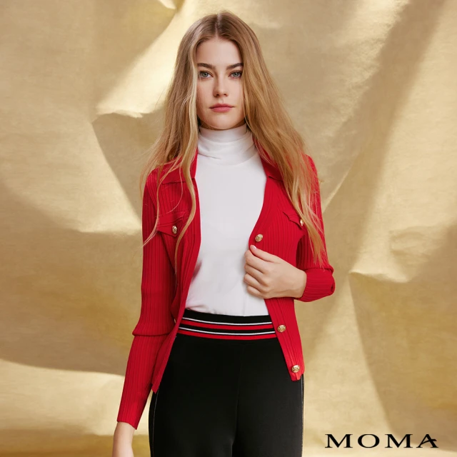 MOMA 2-WAY拉鍊造型運動風洋裝(黑色)好評推薦