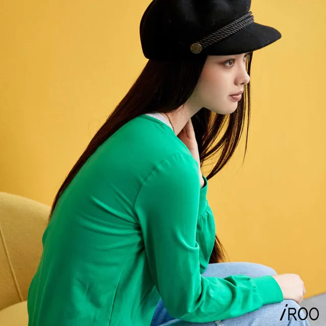 【iROO】繡花手工單品上衣