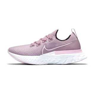 【NIKE 耐吉】React Infinity Run FK 女鞋 粉紫白色 襪套 透氣 舒適 避震 慢跑鞋 CD4372-501
