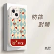 【JLB】iPhone 14 Pro/14 Pro Max日本時尚愛心可愛格紋熊系列2款精品手機保護殼