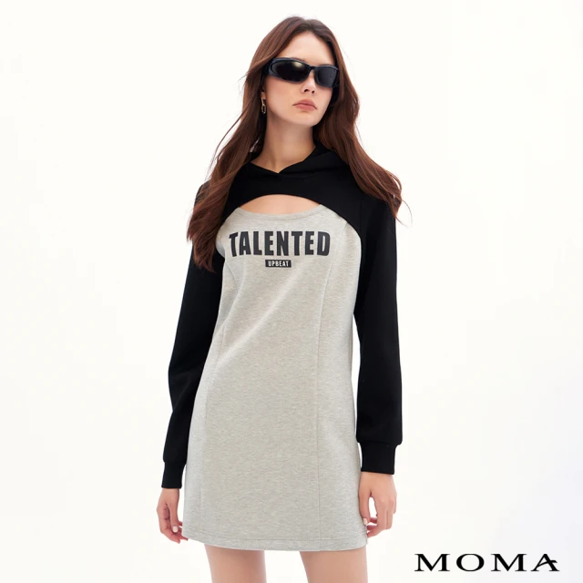 MOMA 優雅風格壓褶亮片裙(銀色)優惠推薦