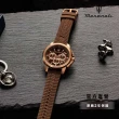 【MASERATI 瑪莎拉蒂 官方直營】Successo 輝煌成就系列亞洲限定三眼手錶 棕色矽膠錶帶 44MM R8871621039