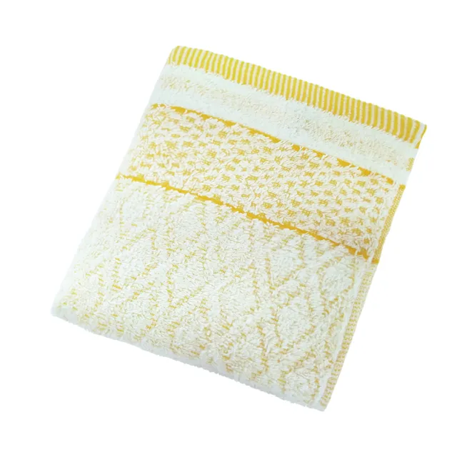 【OKPOLO】台灣製造雪花菱格紋吸水毛巾12入(吸水厚實柔順)