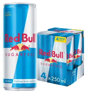 【Red Bull】紅牛無糖能量飲料 250mlx4入/組
