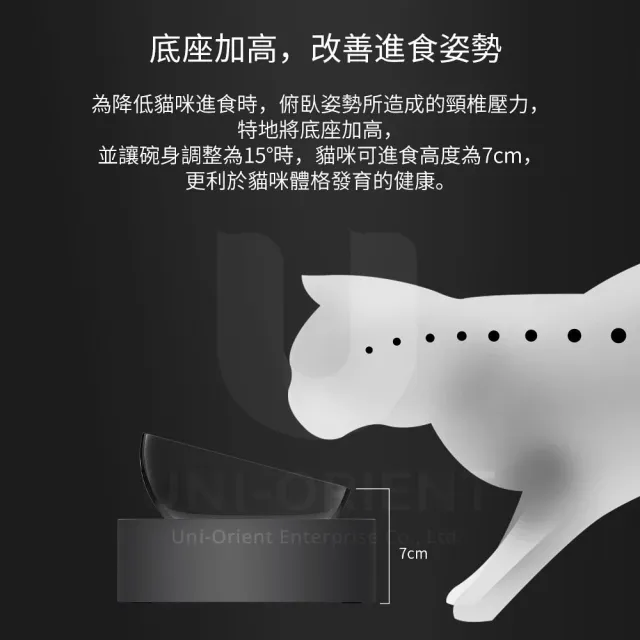 【PETKIT 佩奇】寵物15°可調式架高碗(不鏽鋼款)