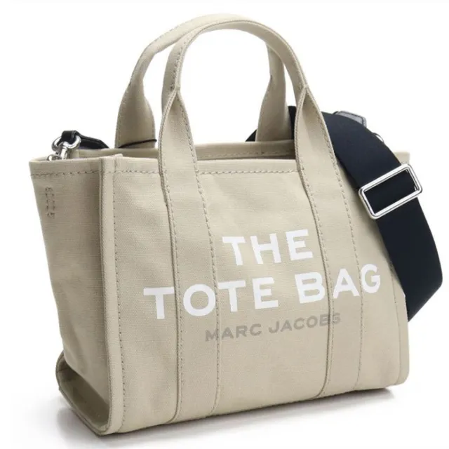 【MARC JACOBS 馬克賈伯】TRAVELER MINI TOTE 字母帆布兩用托特包(多色任選)