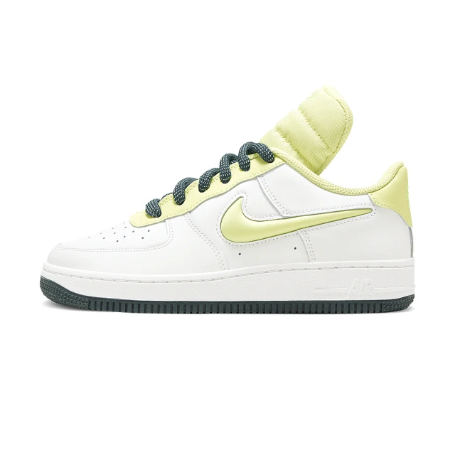 NIKE 耐吉NIKE 耐吉 Air Force 1 Low GS 女鞋 大童 白綠色 AF1 長舌 經典 潮流 低筒 休閒鞋 FB7402-100