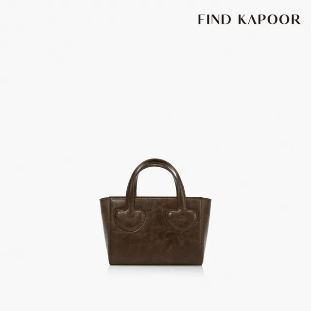 【FIND KAPOOR 官方直營】HEART TOTE 18 CRINKLED 迷你托特包 咖啡色