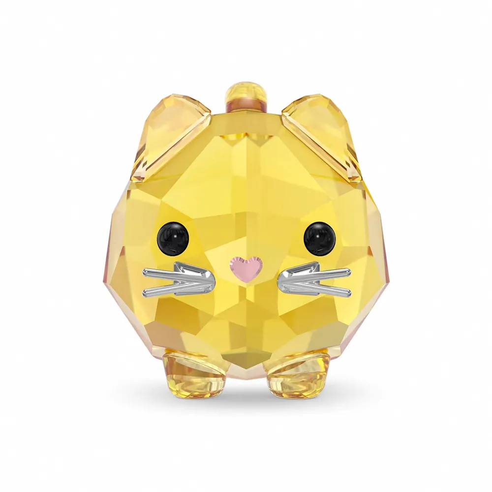 【SWAROVSKI 官方直營】Chubby Cats黃貓 交換禮物(限量商品)