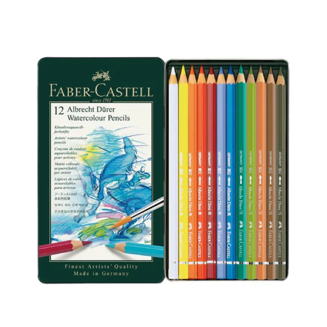 Faber-Castell】輝柏藝術級水彩色鉛筆12色/盒117512 - momo購物網
