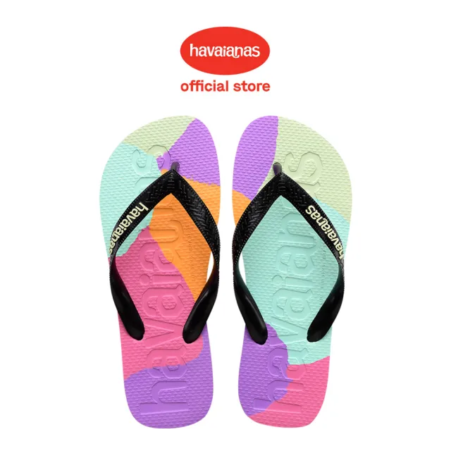 【havaianas 哈瓦仕】拖鞋 男鞋 女鞋 夾腳拖 拼接 巴西 Logomania Multicolor 彩色 4147526-0090U(哈瓦士)