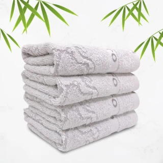 【OKPOLO】台灣製造竹炭吸水毛巾-2入組(吸水厚實柔順)