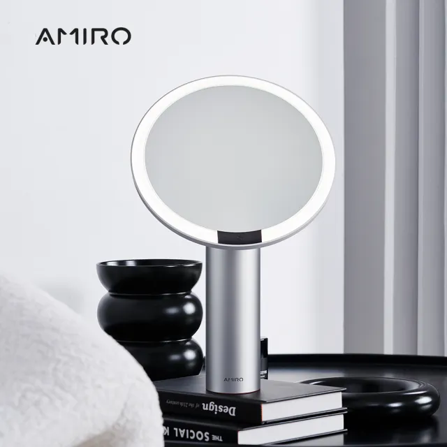 【AMIRO】時光機拉提美容儀 R1 PRO 旗艦組『時光機-黑+凝膠10+Oath鏡-白』(情人節 禮物 抗老)