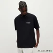 【ALLSAINTS】UNDERGROUND 純棉寬鬆LOGO東京地下搖滾短袖T恤-黑 M071PB(寬鬆版型)