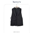 【betty’s 貝蒂思】長版側邊綁帶西裝背心(共二色)