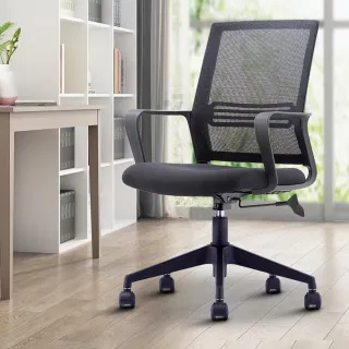 【Ashley House】德瑞克3D貼合透氣坐墊+強韌網布彈性大護腰設計低背電腦椅辦公椅(休閒椅 會議椅  簽)