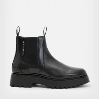 【ALLSAINTS】ARLO 俐落摩登切爾西牛皮短靴 WF580X