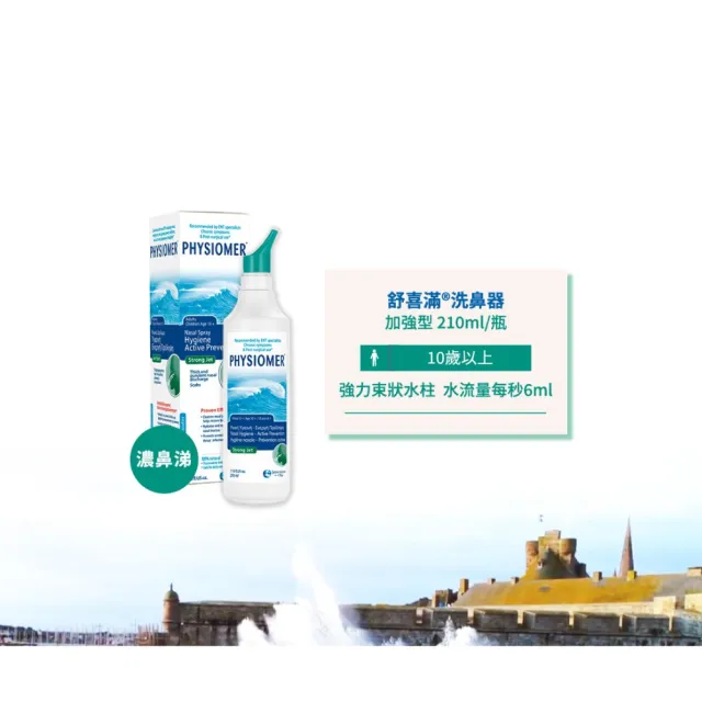 【Physiomer 舒喜滿】科瑪 舒喜滿 加強型洗鼻器(210ml)